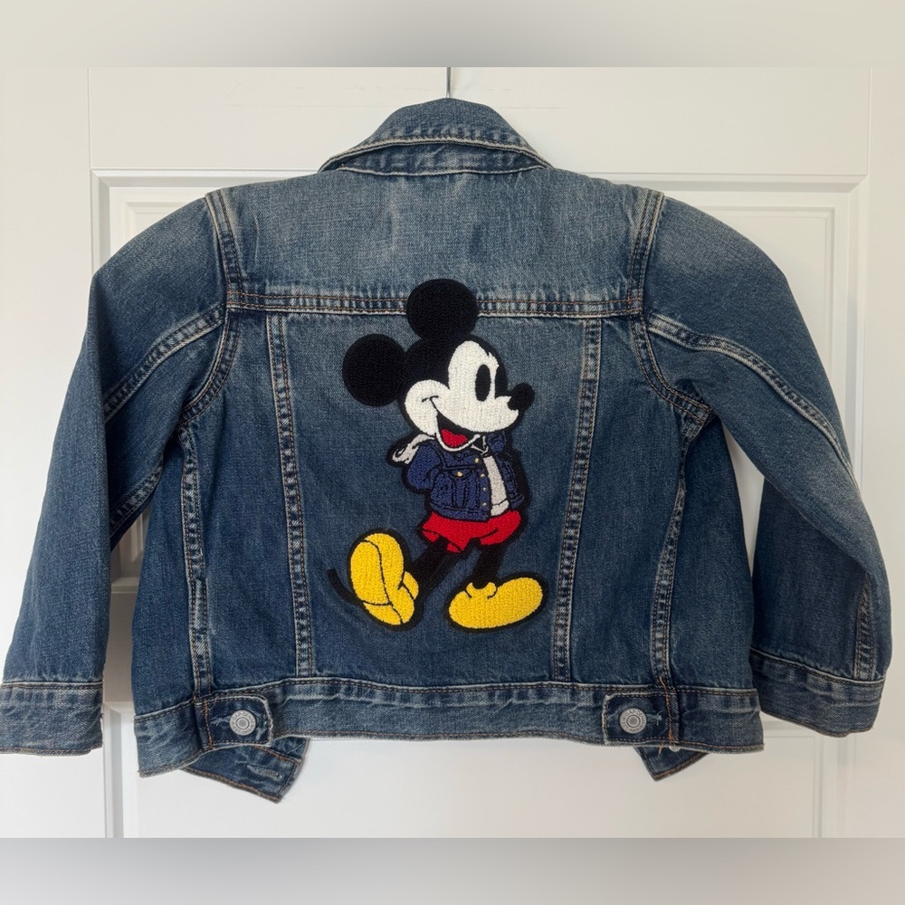 Baby Gap Disney Mickey Mouse‎ Blue Denim Jacket Limited Edition 3T